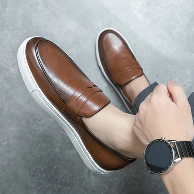 Novara™ | Reyes Genuine Leather Loafers