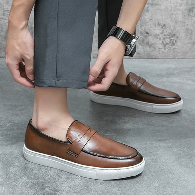 Novara™ | Reyes Genuine Leather Loafers