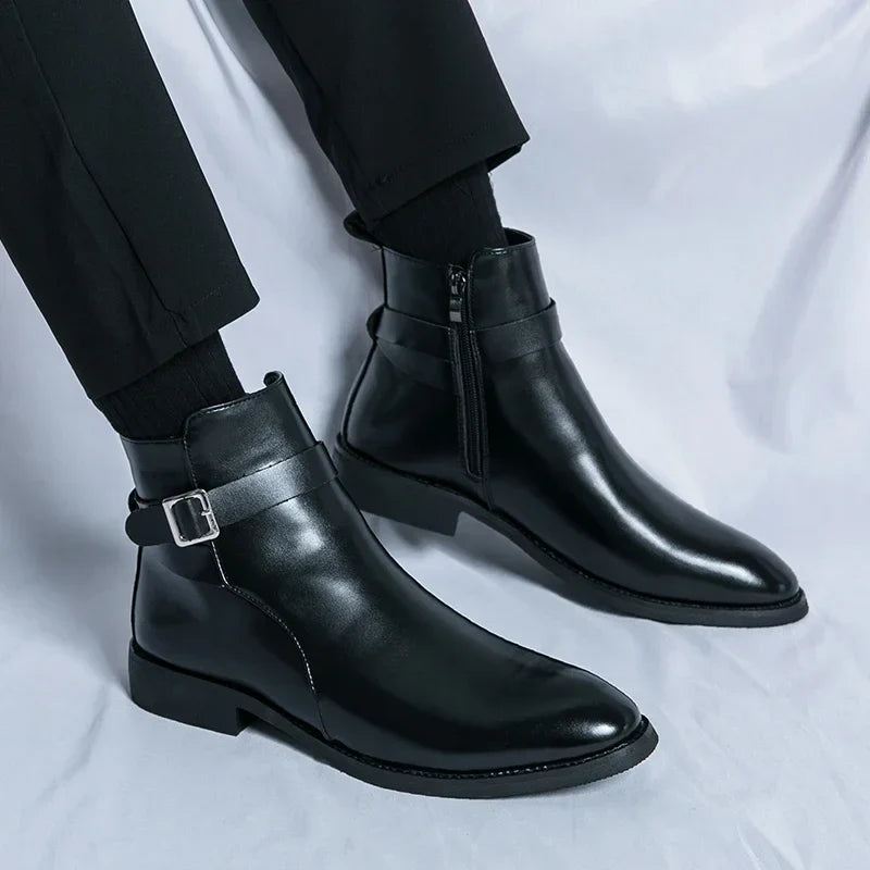 Novara™ | Sergio Genuine Leather Chelsea Boots