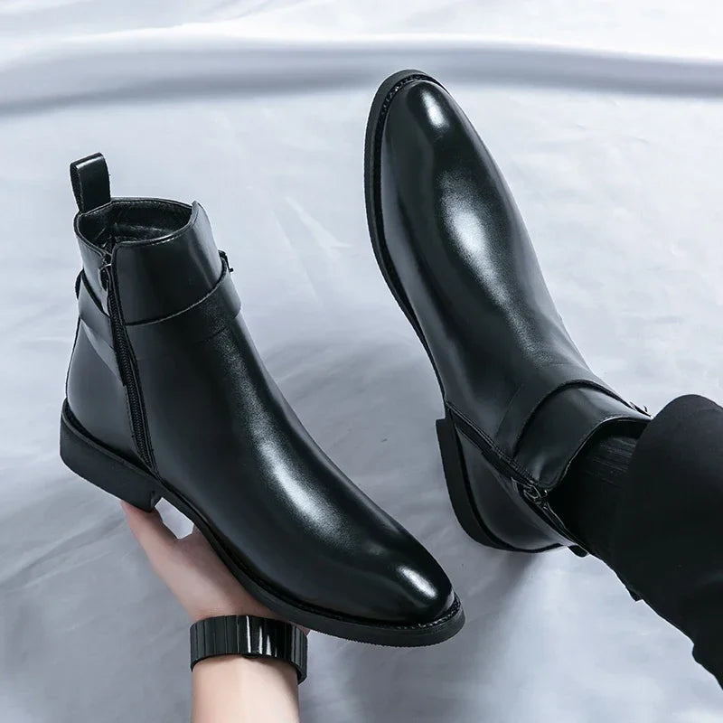 Novara™ | Sergio Genuine Leather Chelsea Boots