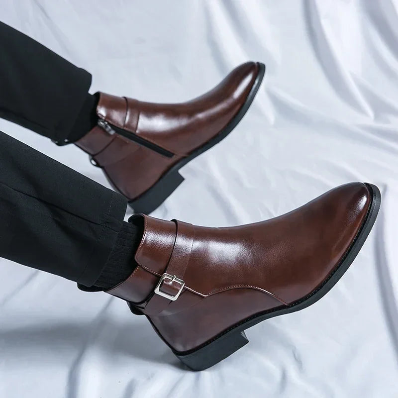 Novara™ | Sergio Genuine Leather Chelsea Boots