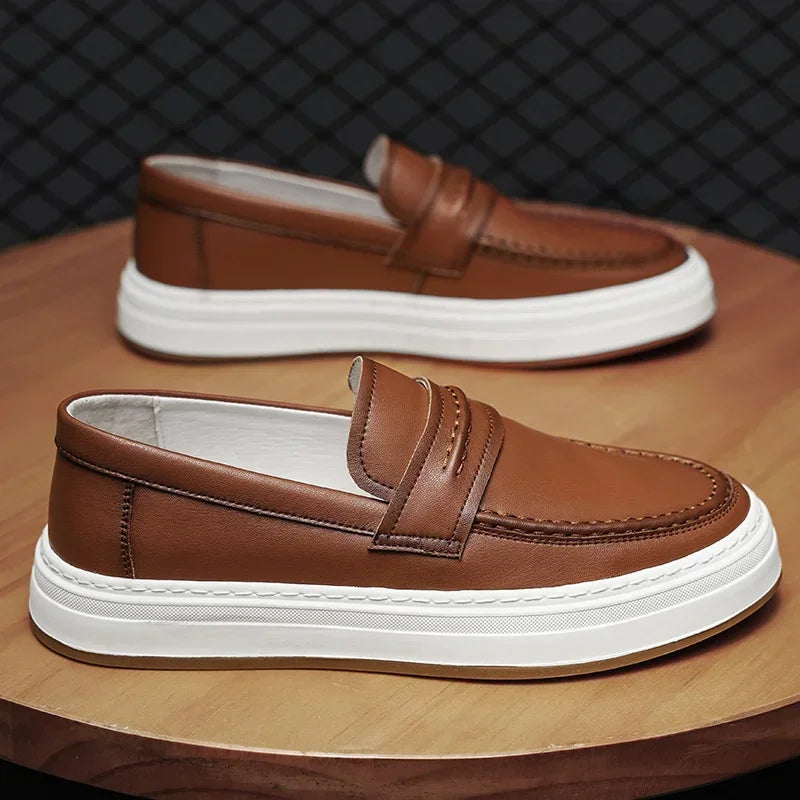 Novara™ | Moico Genuine Leather Loafers