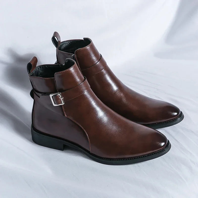 Novara™ | Sergio Genuine Leather Chelsea Boots