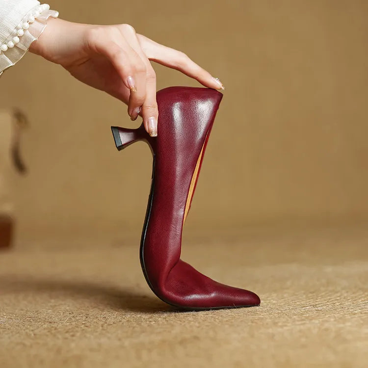Novara™ | Anok Genuine Leather Heels