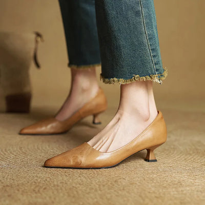Novara™ | Anok Genuine Leather Heels