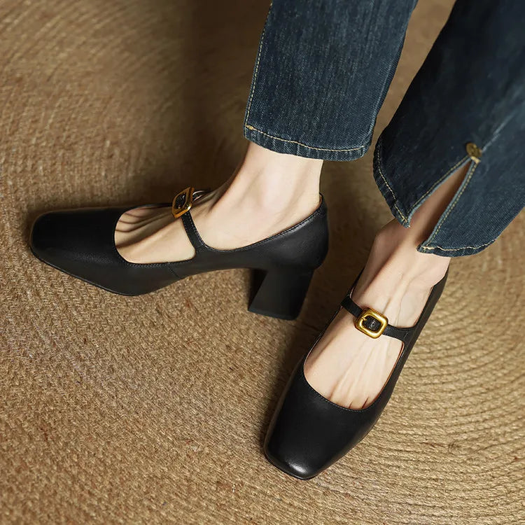 Novara™ | Luisa Genuine Leather Heels