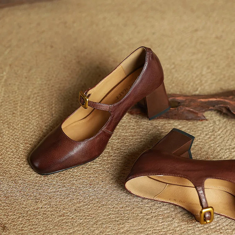 Novara™ | Luisa Genuine Leather Heels