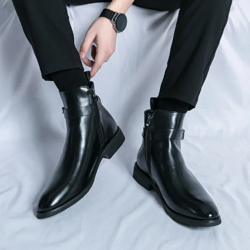 Novara™ | Sergio Genuine Leather Chelsea Boots