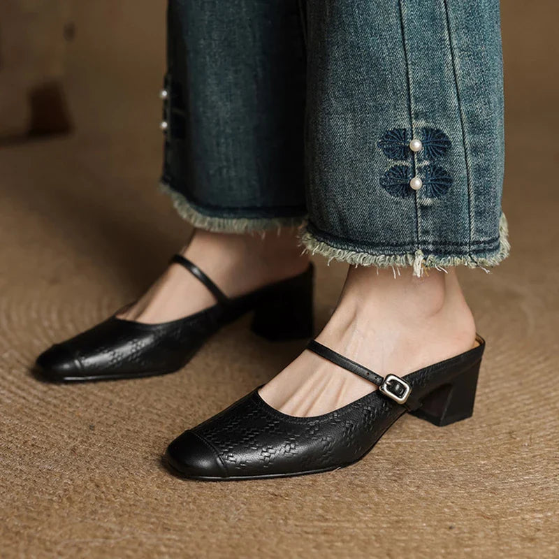 Novara™ | Berla Genuine Leather Mules