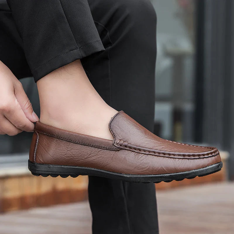 Novara™ | Hombre Genuine Leather Loafers