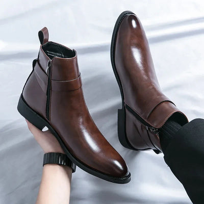 Novara™ | Sergio Genuine Leather Chelsea Boots