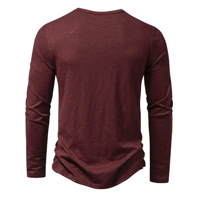 Novara™ | Enzo Cotton Henley Shirt