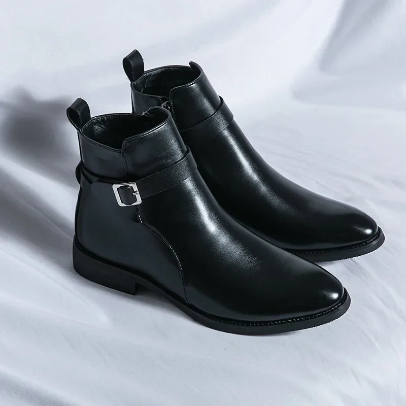 Novara™ | Sergio Genuine Leather Chelsea Boots