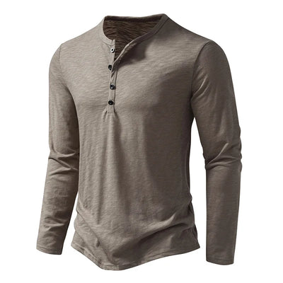 Novara™ | Enzo Cotton Henley Shirt