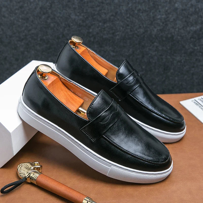 Novara™ | Reyes Genuine Leather Loafers