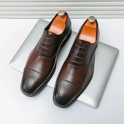 Novara™ | Slyther Genuine Leather Brogues