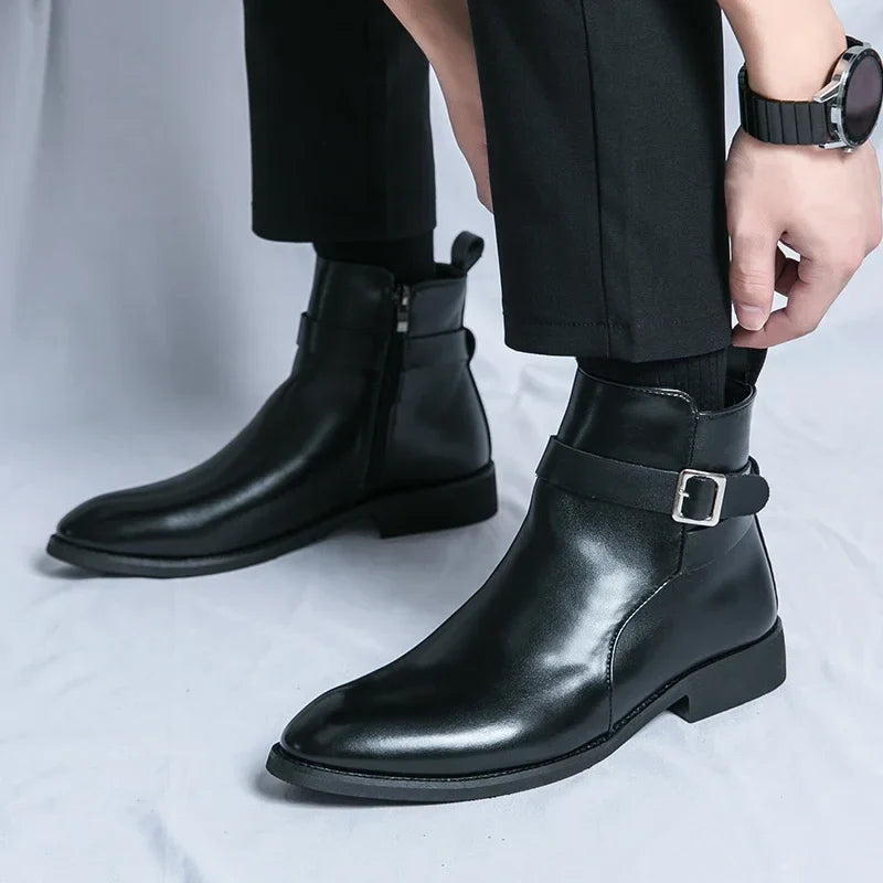 Novara™ | Sergio Genuine Leather Chelsea Boots