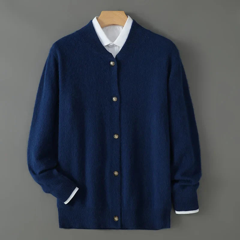 Novara™ | Mazer 100% Cashmere Cardigan