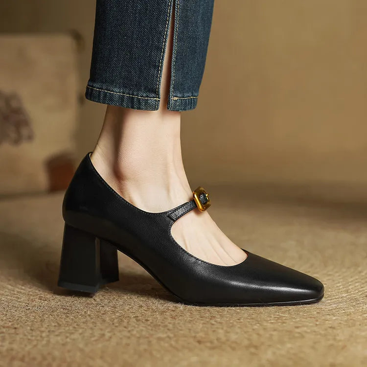 Novara™ | Luisa Genuine Leather Heels