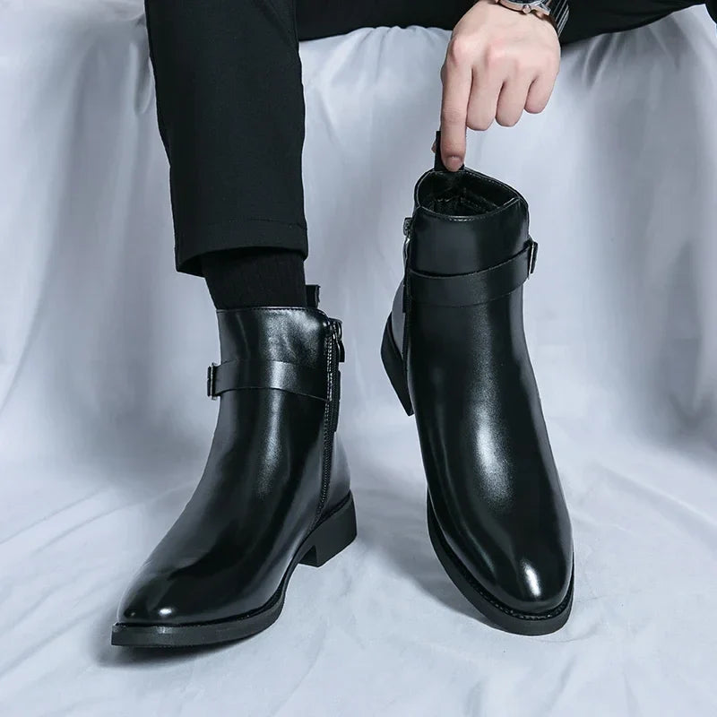 Novara™ | Sergio Genuine Leather Chelsea Boots