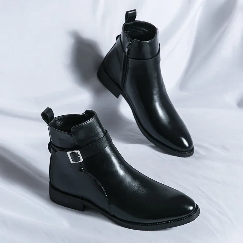 Novara™ | Sergio Genuine Leather Chelsea Boots