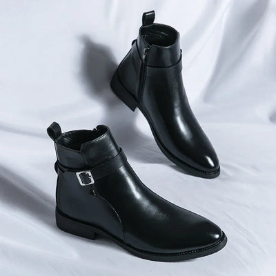 Novara™ | Sergio Genuine Leather Chelsea Boots