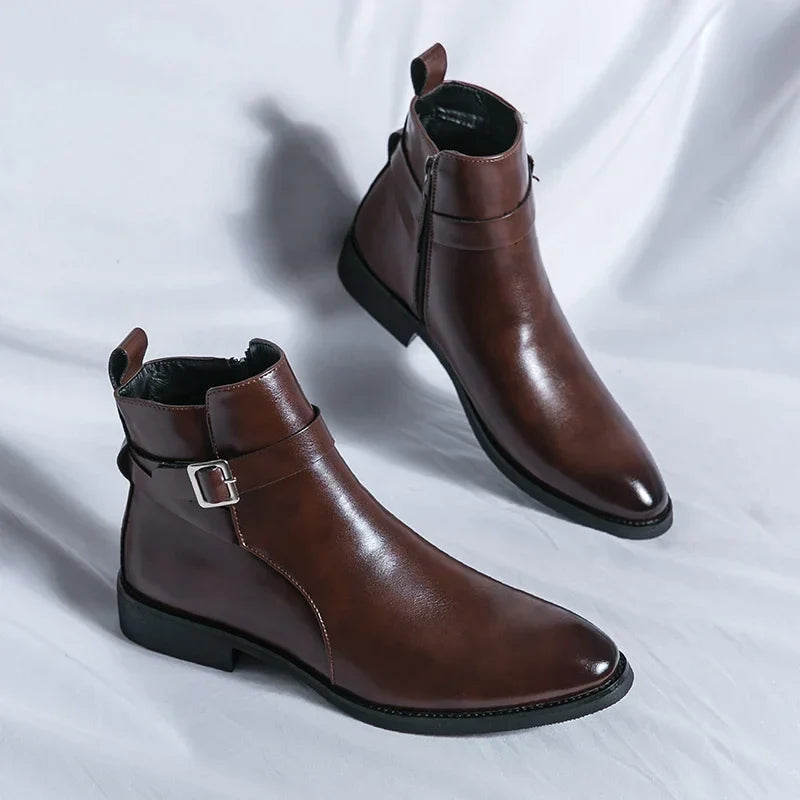 Novara™ | Sergio Genuine Leather Chelsea Boots