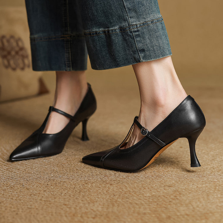 Novara™ | Lorena Genuine Leather Heels