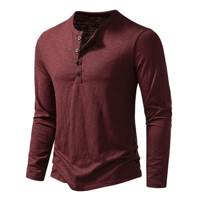 Novara™ | Enzo Cotton Henley Shirt