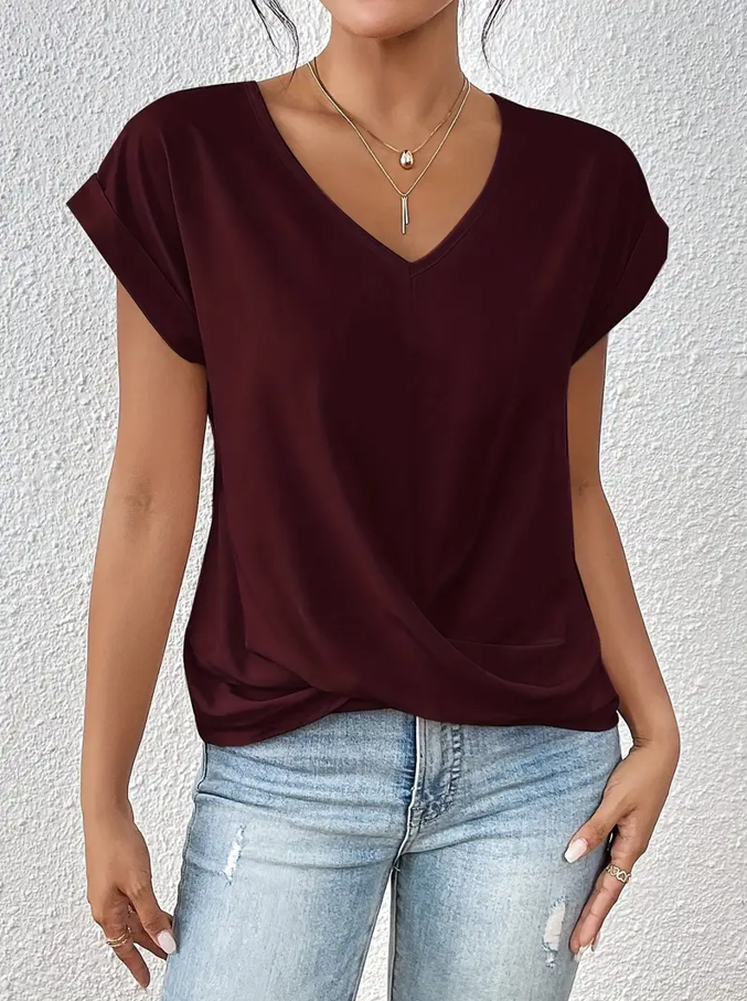 Novara™ | The Stylish V-Neck Top