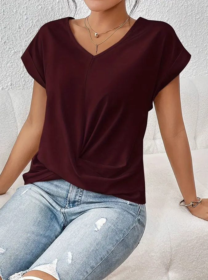 Novara™ | The Stylish V-Neck Top