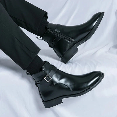 Novara™ | Sergio Genuine Leather Chelsea Boots