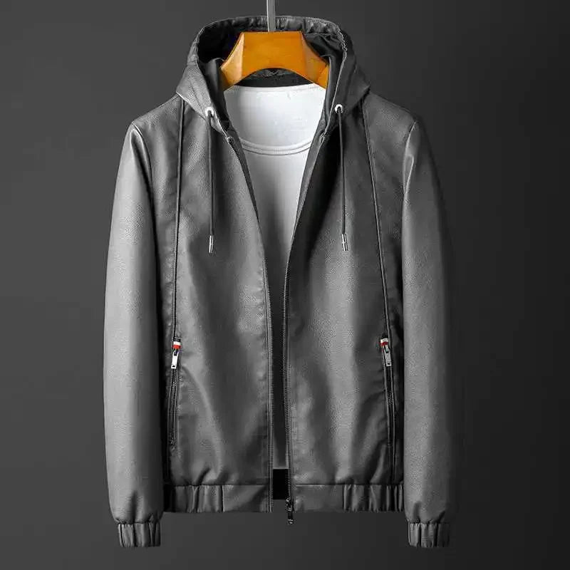 Novara™ | Rave Hooded Leather Jacket