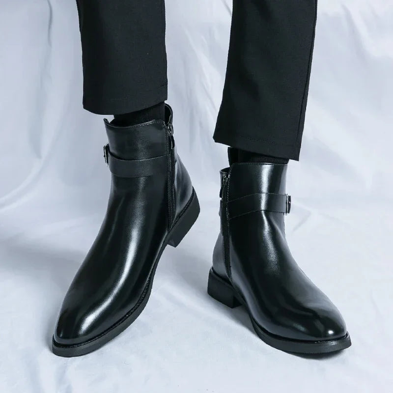 Novara™ | Sergio Genuine Leather Chelsea Boots