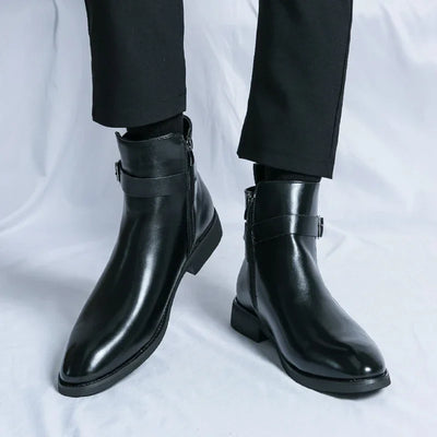Novara™ | Sergio Genuine Leather Chelsea Boots