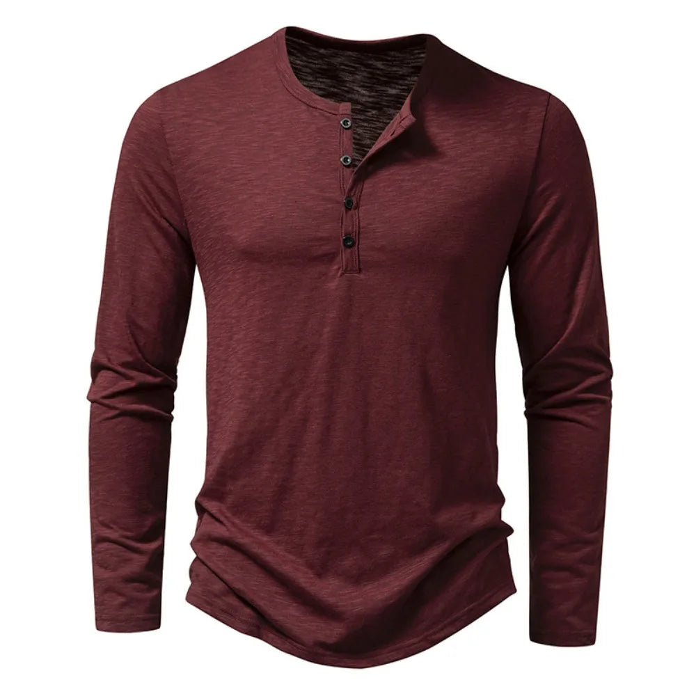 Novara™ | Enzo Cotton Henley Shirt