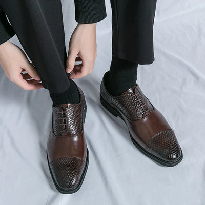 Novara™ | Slyther Genuine Leather Brogues
