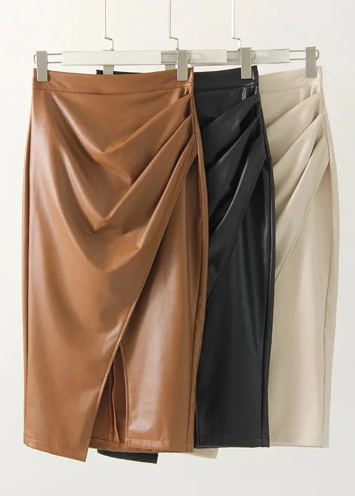 Novara™ | Maeve Leather Skirt