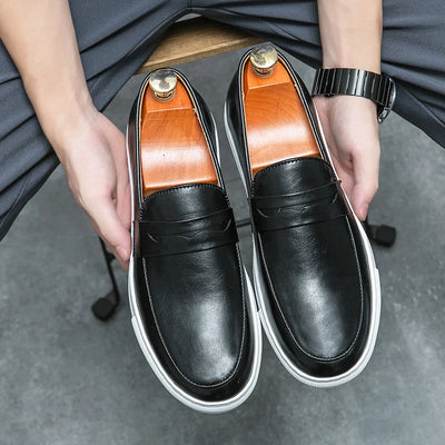Novara™ | Reyes Genuine Leather Loafers