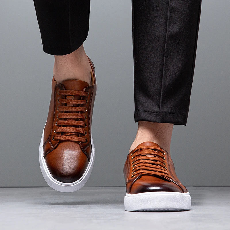 Novara™ | Maver Genuine Leather Sneaker