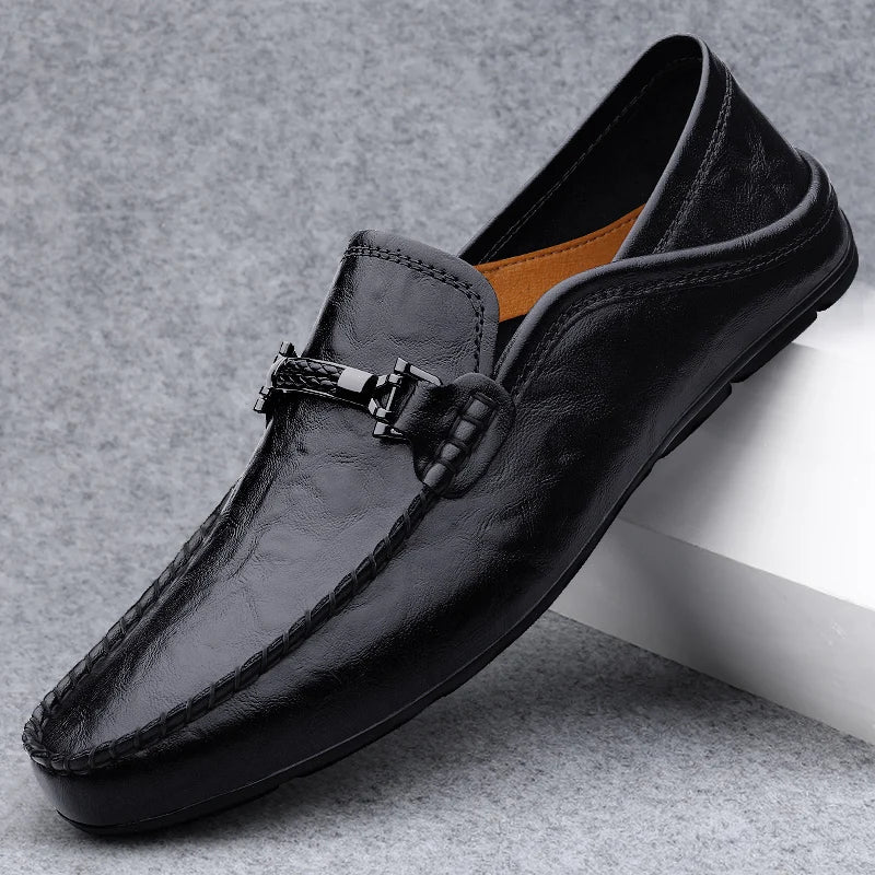Novara™ | Kizar Leather Loafers