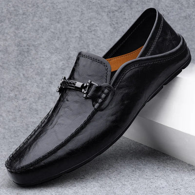Novara™ | Kizar Leather Loafers