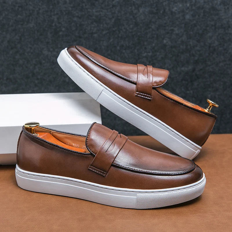 Novara™ | Reyes Genuine Leather Loafers