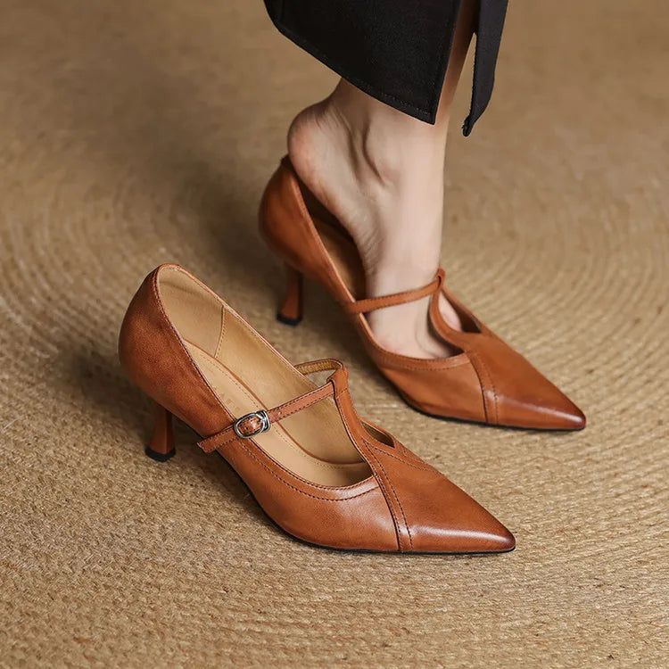 Novara™ | Lorena Genuine Leather Heels