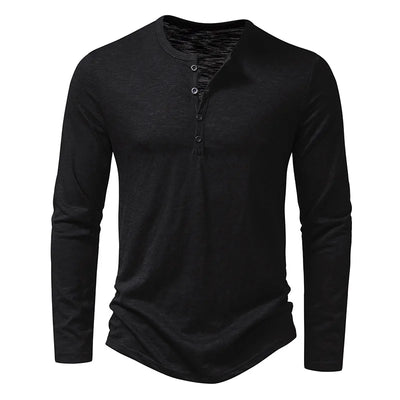 Novara™ | Enzo Cotton Henley Shirt