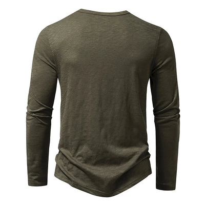 Novara™ | Enzo Cotton Henley Shirt