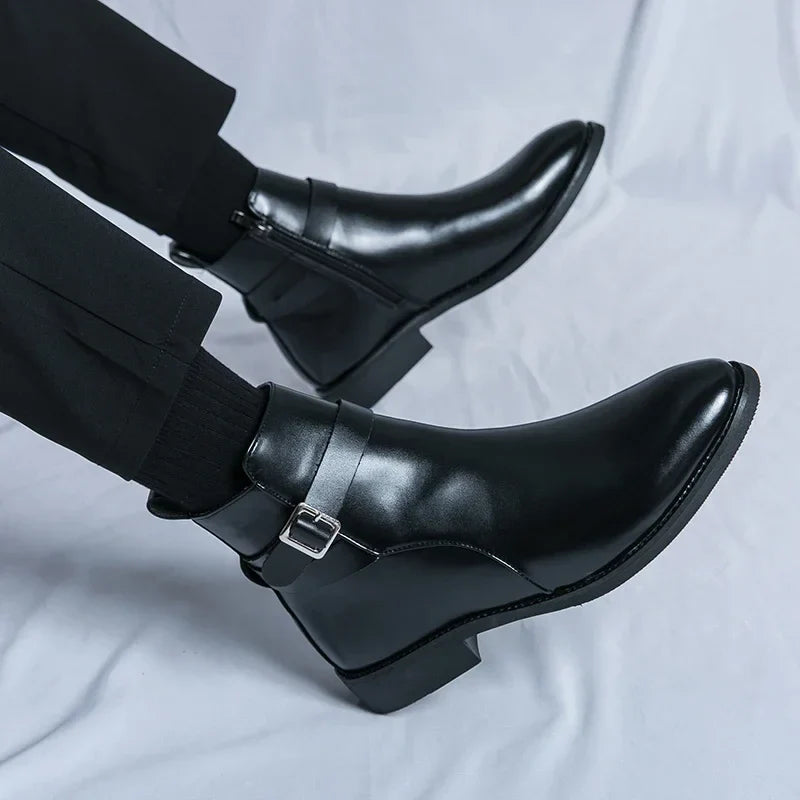 Novara™ | Sergio Genuine Leather Chelsea Boots