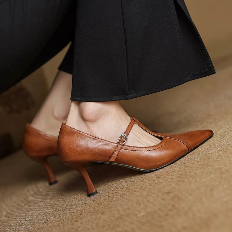 Novara™ | Lorena Genuine Leather Heels
