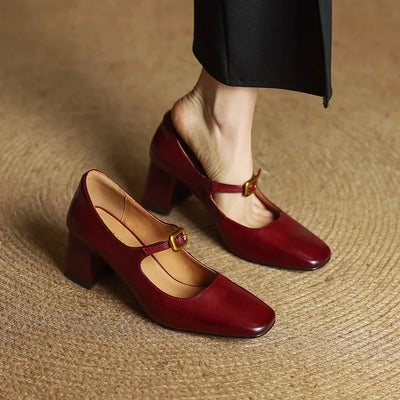 Novara™ | Luisa Genuine Leather Heels