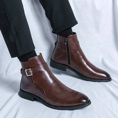 Novara™ | Sergio Genuine Leather Chelsea Boots